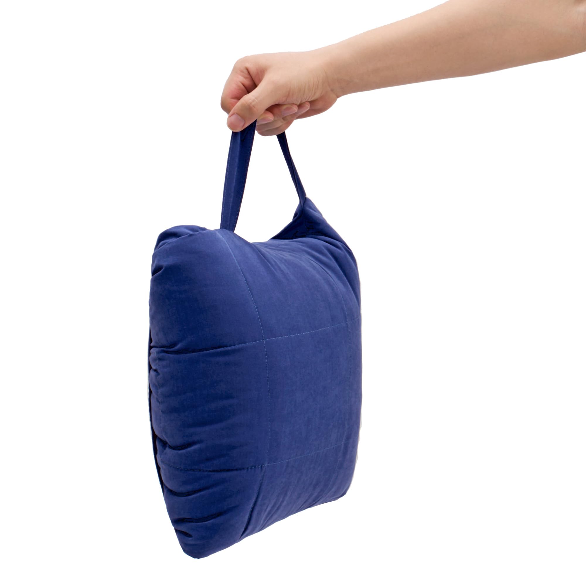 Deodar Coperta da campeggio termoisolante 130×180 cm, idrorepellente, antivento e termica, funzione poncho, certificata OEKO-TEX, blu navy, con sacca di compressione