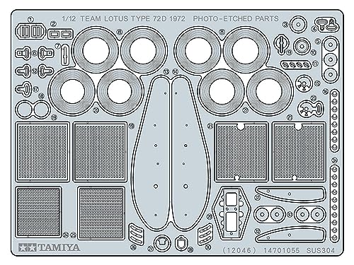 Kit modelo plástico Tamiya 1/12 Lotus Type 72D 1972 miniatura 4