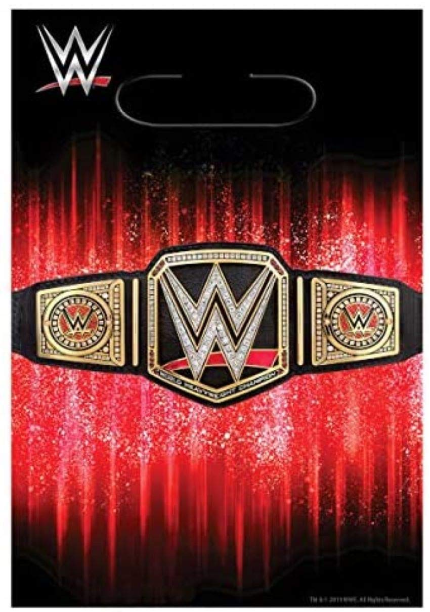 Sacs à dragées WWE en plastique Amscan 372399 pour invités