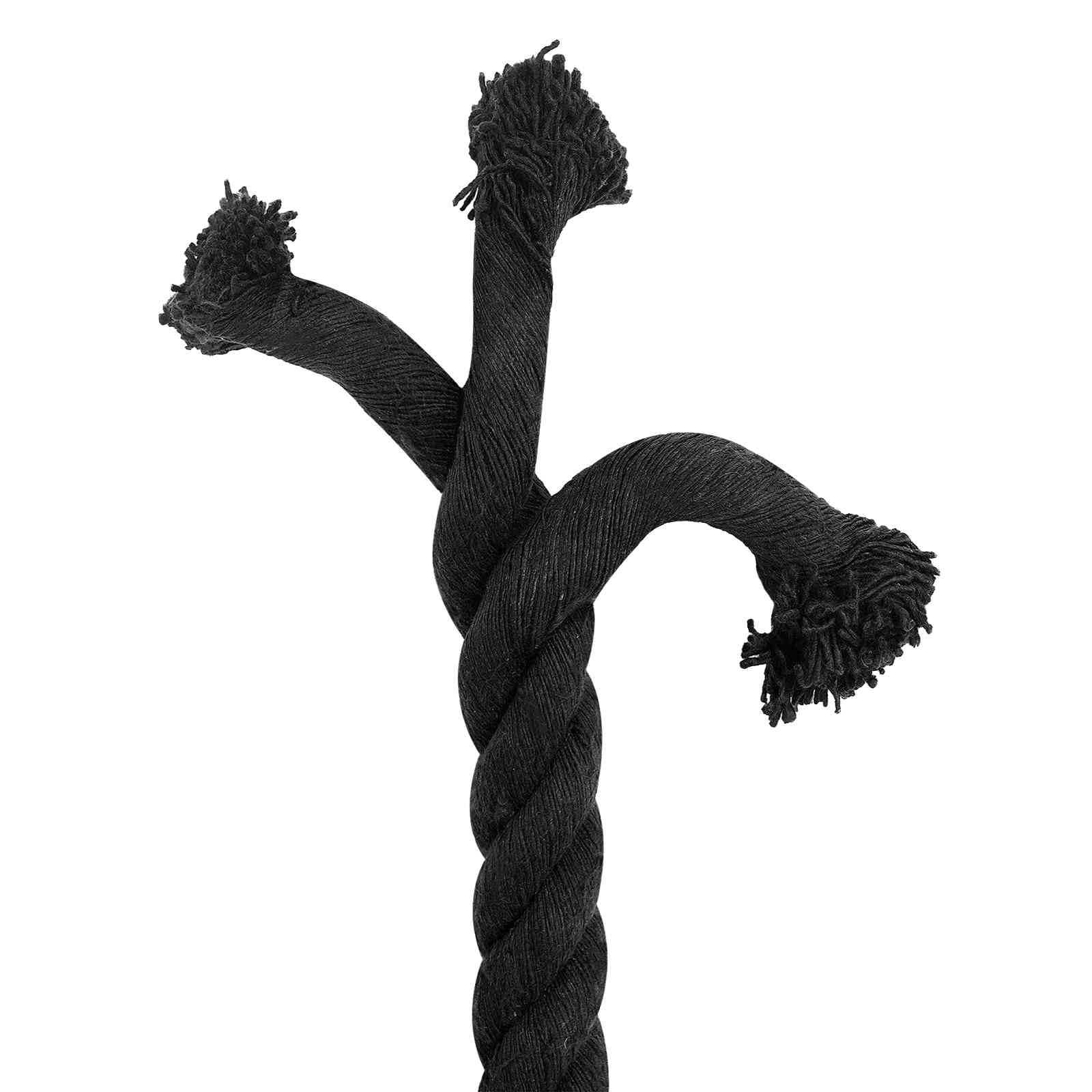 vidaXL Corde en Coton 30 mm 10 m Noir 100% Coton
