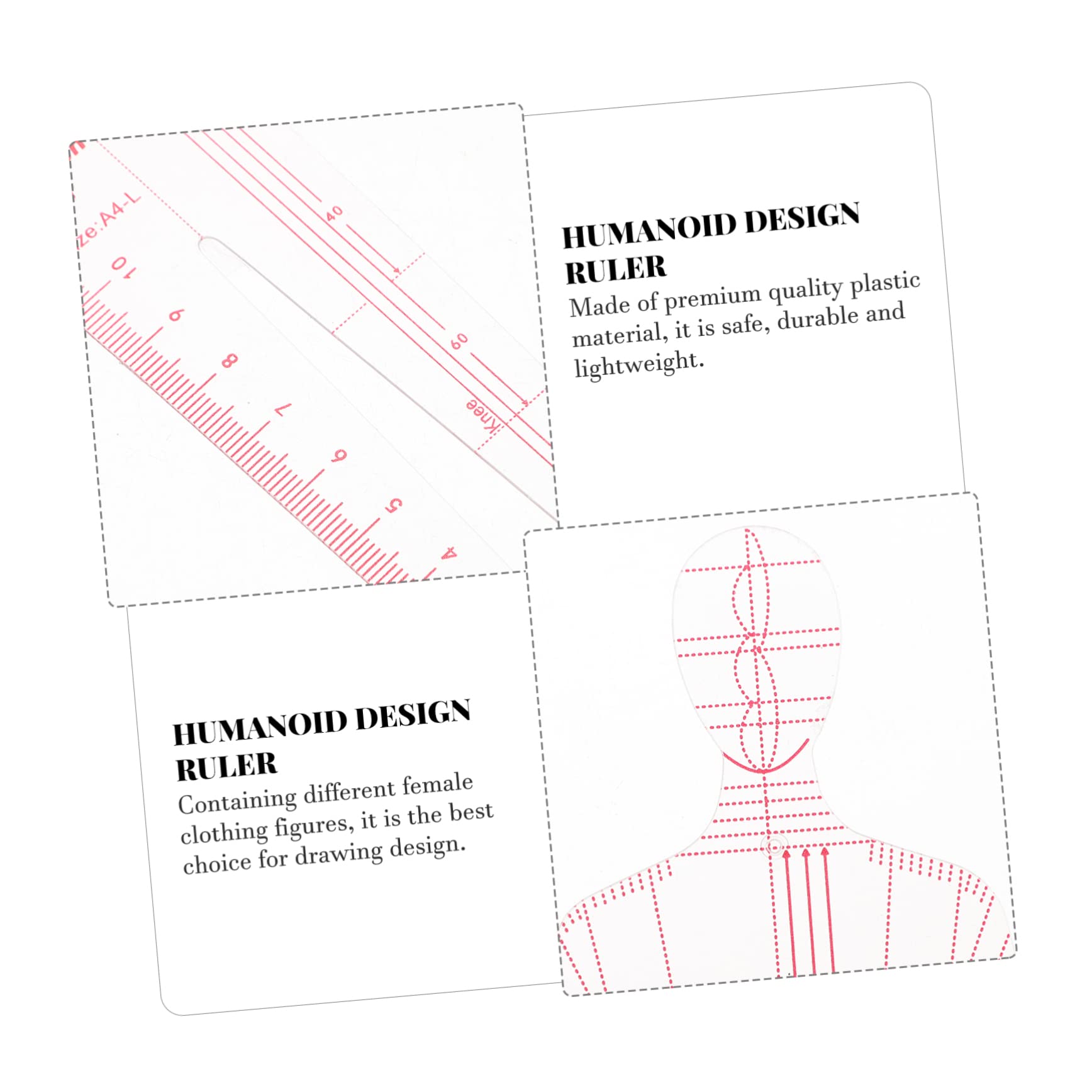 Tofficu 3juegos Plantilla De Dibujo De Moda Para Confección Conjunto De Reglas Curvas Francesas Para Medición De Ropa Herramienta De Diseño Para Principiantes y Profesionales