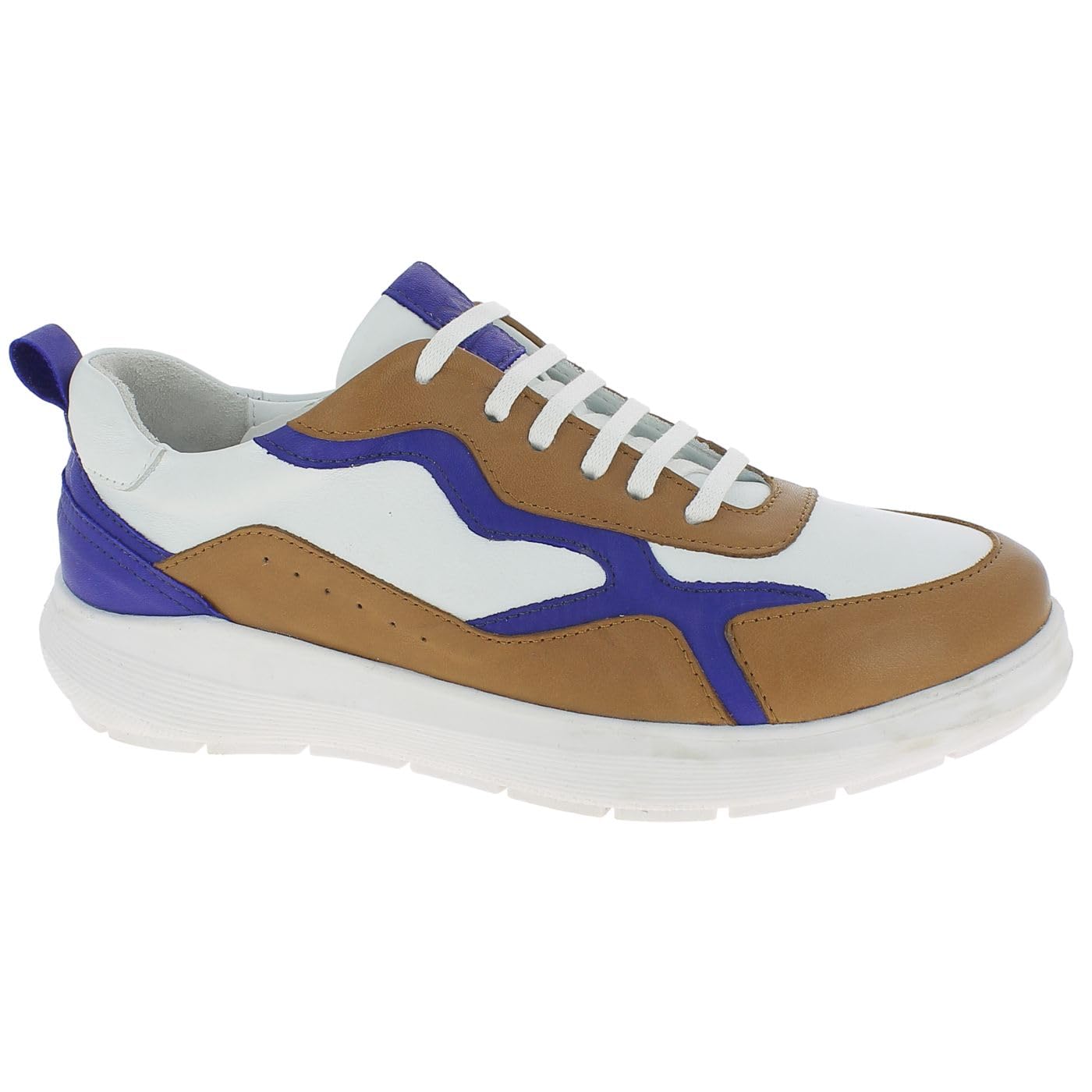 Andrea Conti Women's Trainers, White Cobalt Brandy, 6 UK