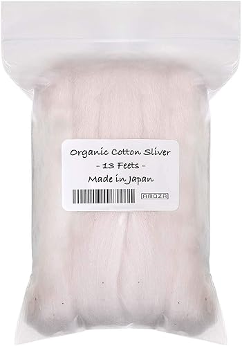 Plata japonesa de algodón orgánico de 13 pies 100% orgánico sin blanquear [fabricado en Japón] (paquete de 1)