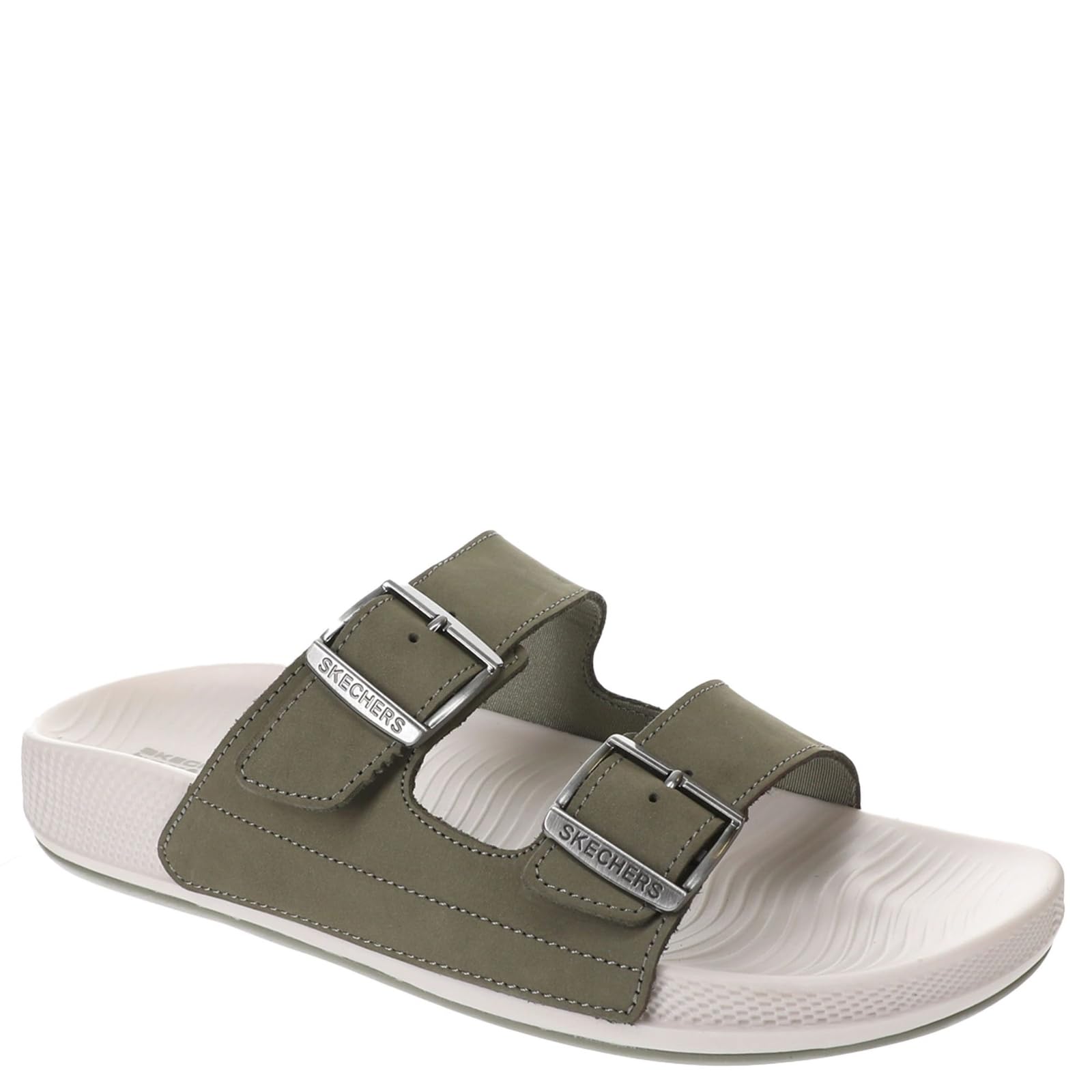 Skechers Women's Hyper Slide-Vida Sandal, Olive Leaf for Me Leaf It to Me, 8 UK