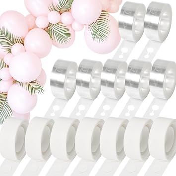 Balloon Garland Strip Balloon Decoration Arch Tape Kit 14 Rolls 112ft Balloon Arch Strip 700 Balloons Dots Glue Point Sticker for Party Wedding Birthday