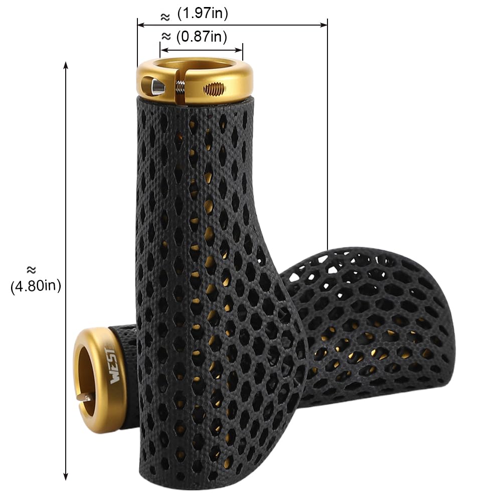 Fahrradlenker Griffe 3D gedruckt MTB Stoßdämpfende ergonomische rutschfeste Fahrradgriffe for Mountainbike und mehr