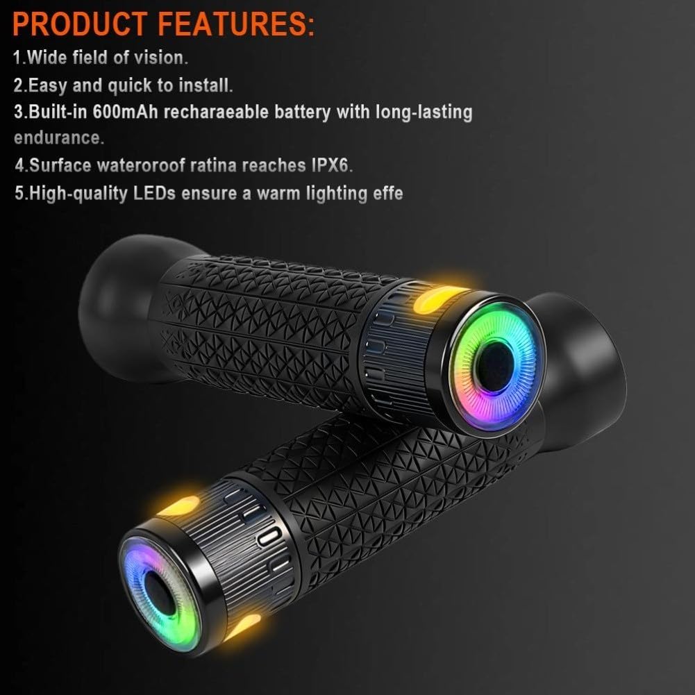 Wireless Bike Indicatori di Direzione 22mm Manopole Manubrio Telecomando LED Fanale Posteriore Impermeabile IPX65 per Strada Mountain Ciclismo