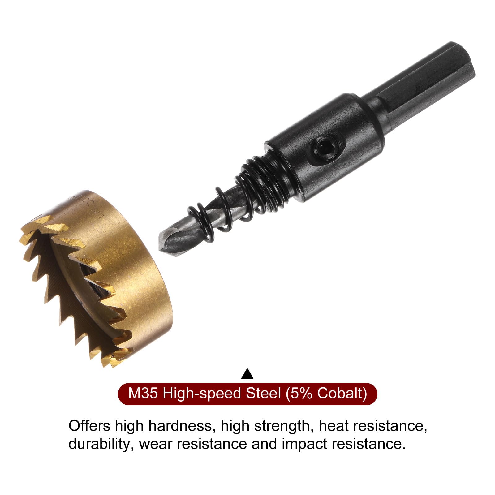 Sourcing Map Lot De 2 Scies Cloches M35 HSS (acier Rapide 23