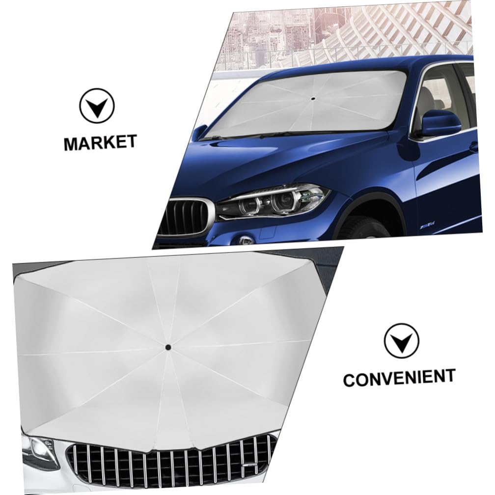 ULTECHNOVO Lot de 3 Pare-Soleil pour Pare-Brise de Voiture - Design Pliable Et Résistant Aux Rayures Compatible avec La Plupart des Voitures