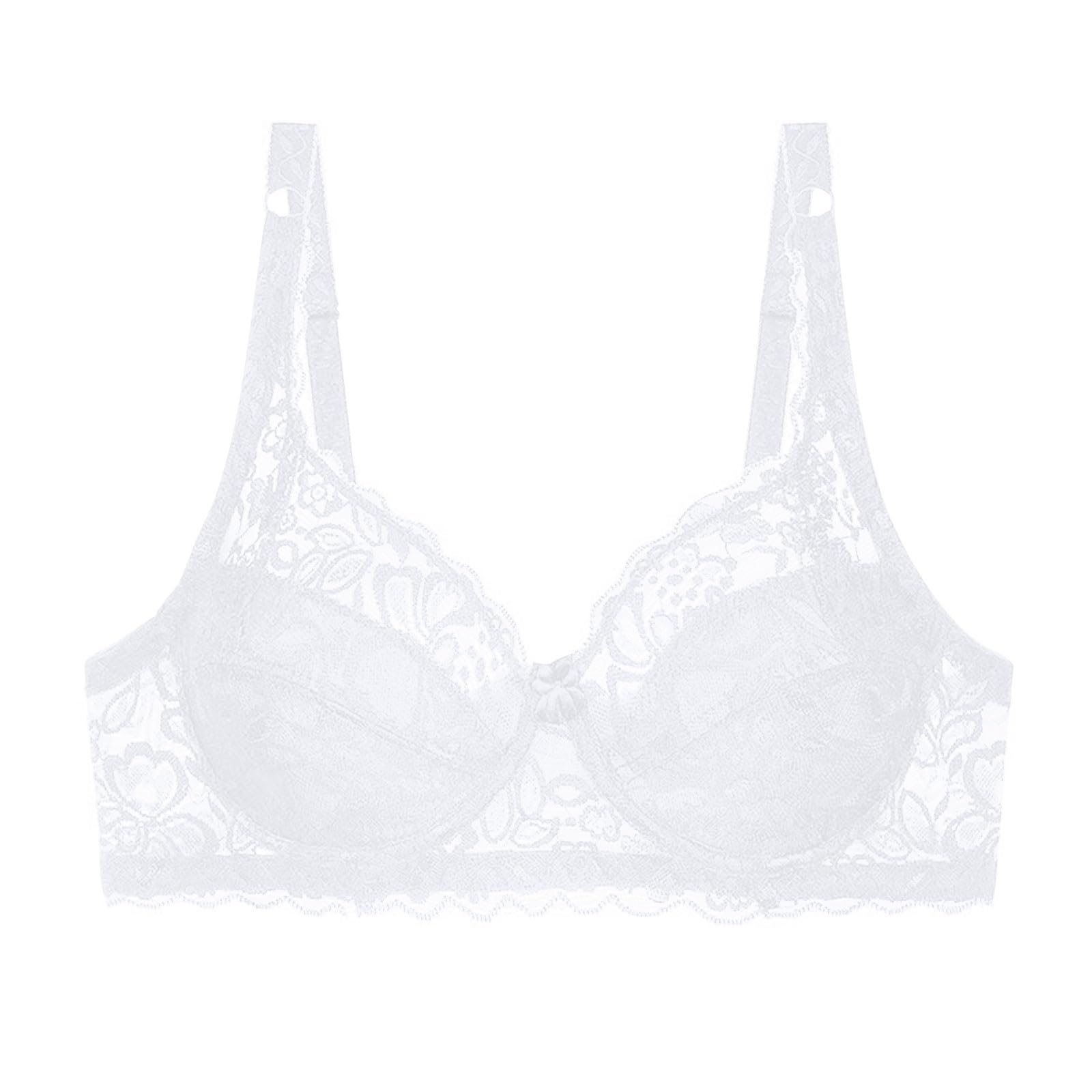 Lot de 3 Soutien Gorge avec Armature Femme Grande Taille Lingerie Française Maintien Fort Push Up Brassiere Dentelle Sexy Classique Firm Lift sous-Vêtements Couleur Unie Confortable et Doux Bra