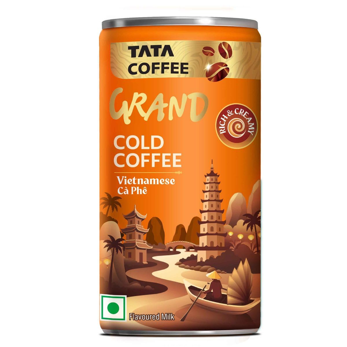 Tata Coffee Grand Cold Coffee, Vietnamese Ca Phe, Rich & Creamy flavor, 180ml-image-30