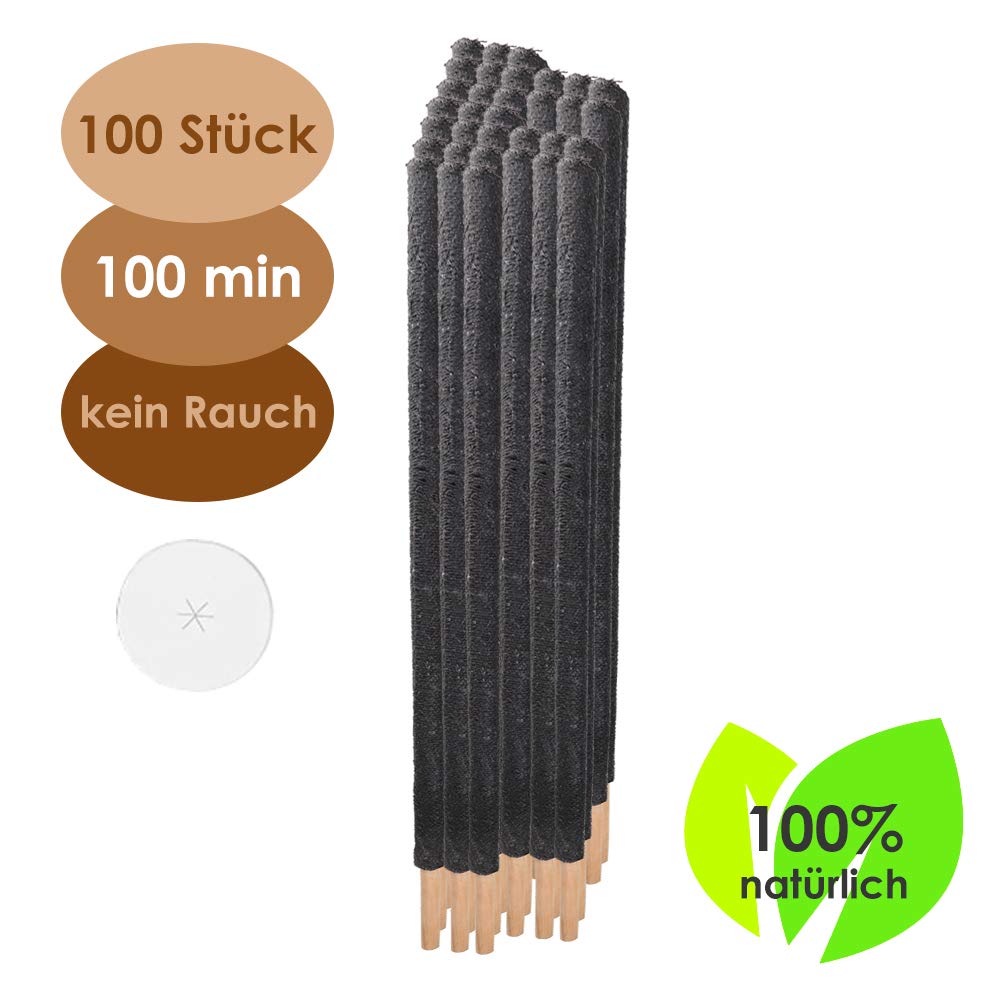 Torce Di Cera Per Esterni - 50 Pezzi Con Manico Lungo E Protezione Gocce | 100 Minuti Di Durata Per Feste E Campeggio