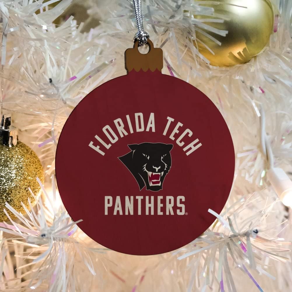 GRAPHICS & MORE Florida Institute of Technology Panthers Logo Wood Christmas Tree Holiday Ornament - Image 5