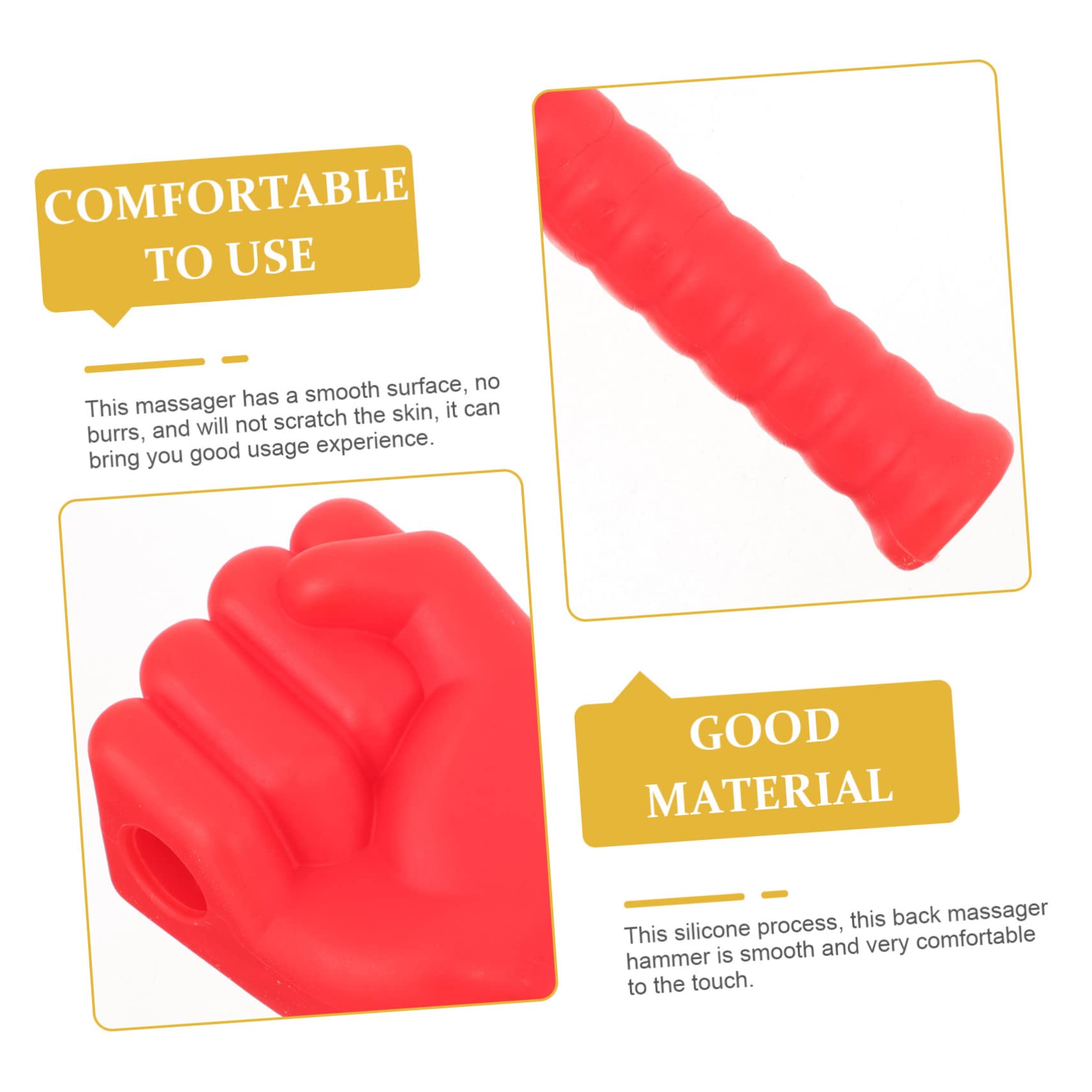 FOMIYES Silicone Massager Hammer Back and Neck Massager Tool Portable for Relief