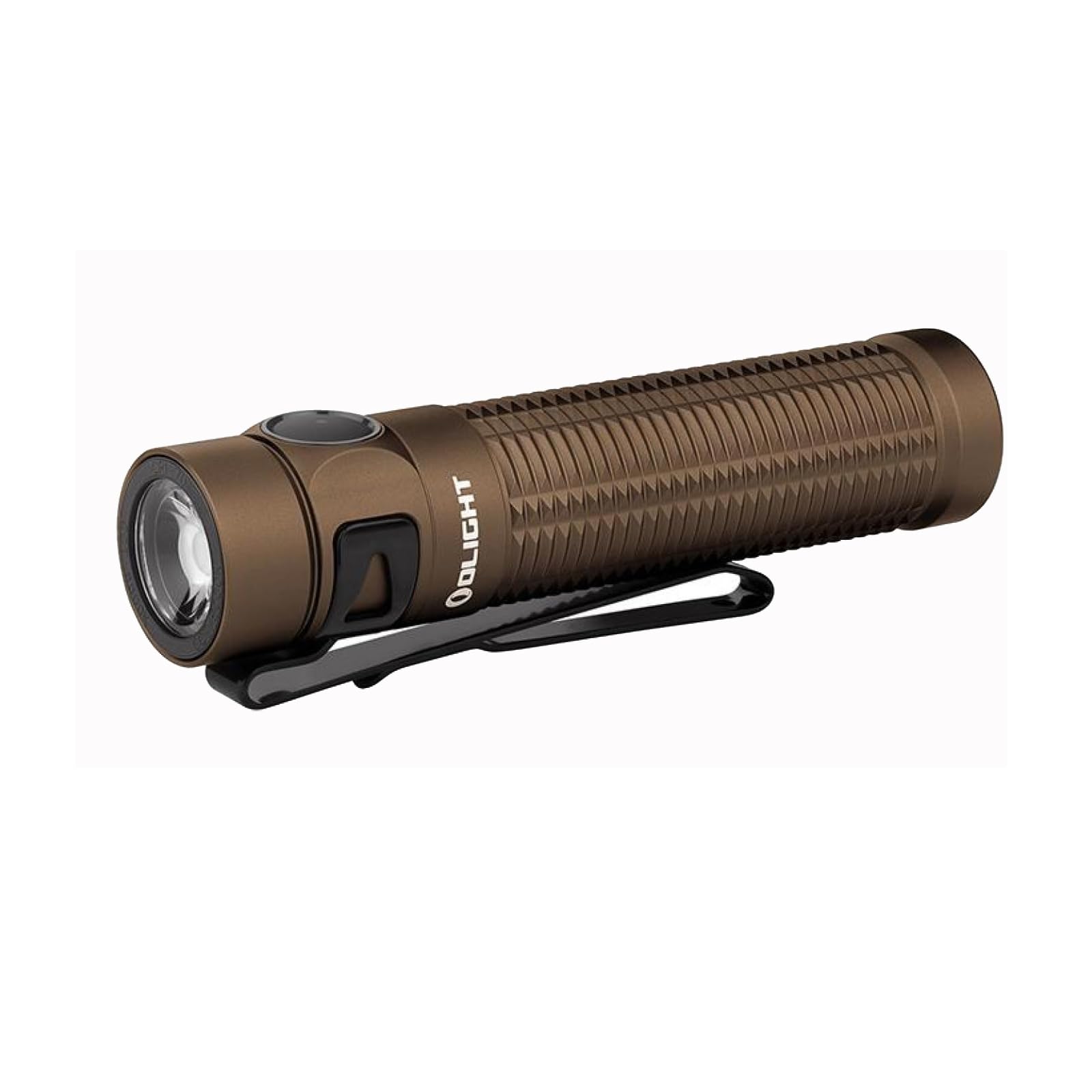 OLIGHT Baton3 Pro 1500 Lumens EDC Rechargeable Flashlight with MCC3, Compact Pocket with L-Shape Stand and High Performance LED for Camping, Hiking and Emergency (Desert Tan Cool White)