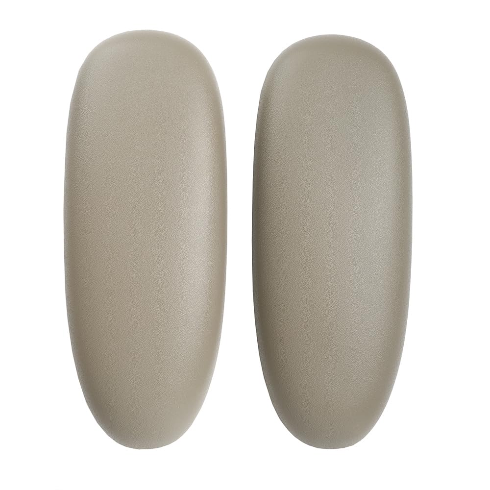 Photo 1 of MingYi.office Arm Pads Caps Replacement for Humanscale Diffrient World Office Chair with Height Adjustable Arms, Black/Grey 1Pair (Grey)