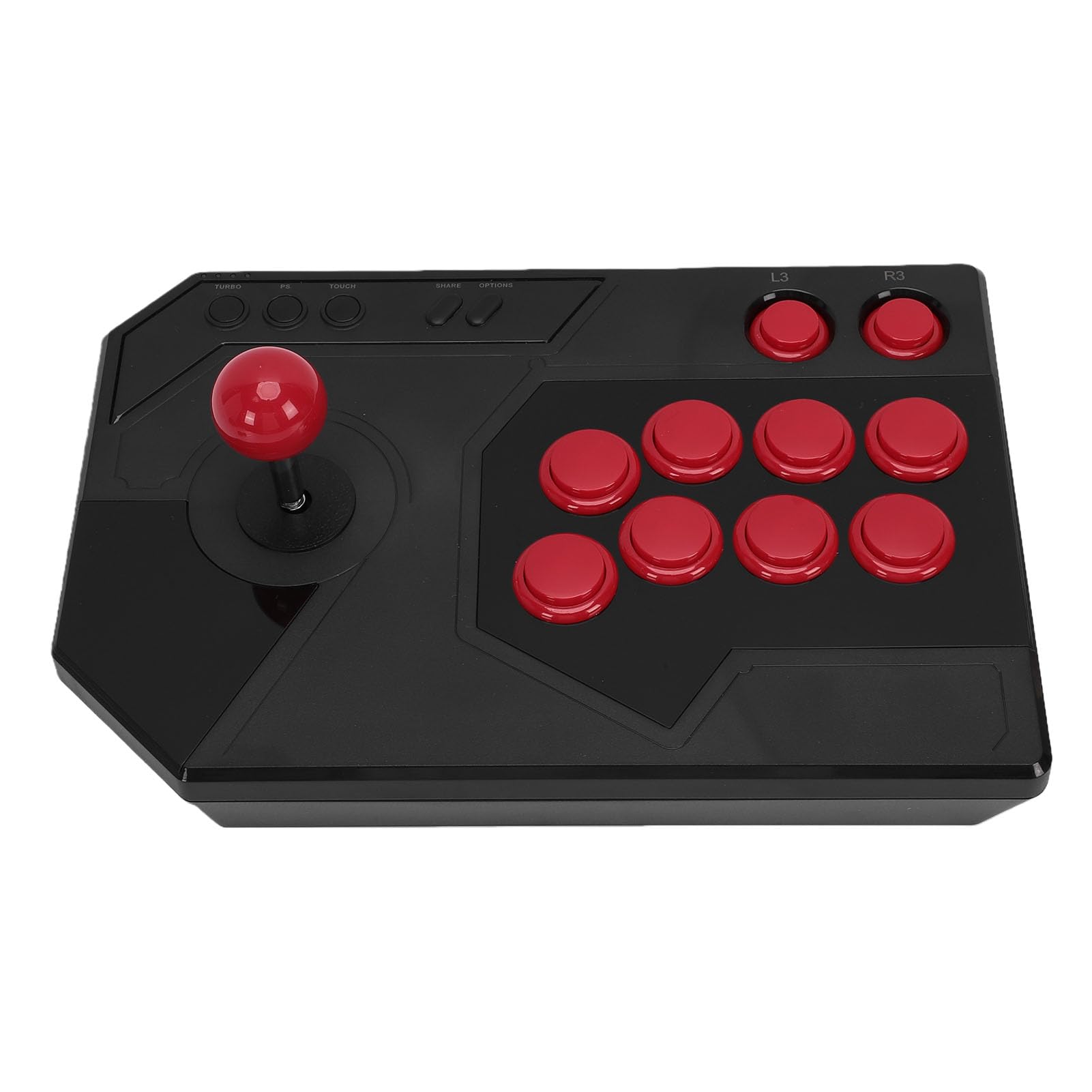 Ejoyous Fighting Stick ABS Fighting Stick z Funkcjami 3 Tryby Joysticka 8 Układu Przycisków Typu C Plug and Play na PC i konsolę do Gier Slim Pro Gry Walki