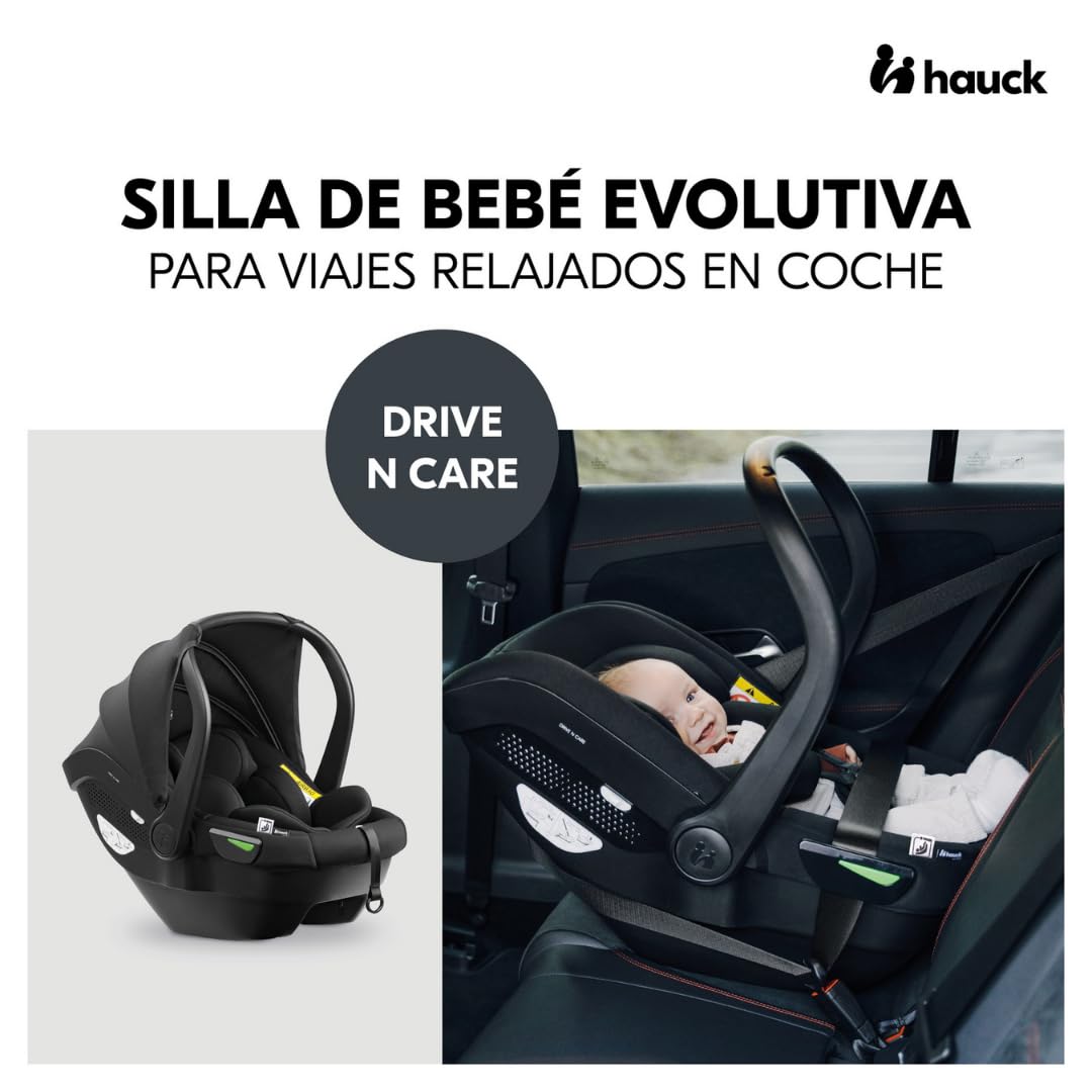 hauck Move N Care Carrito Bebé 3 en 1 con Silla de Coche Drive N Care - Capazo y Asiento Reversible – Cochecito para Recién Nacidos hasta 22 kg - Suspensión – Moca