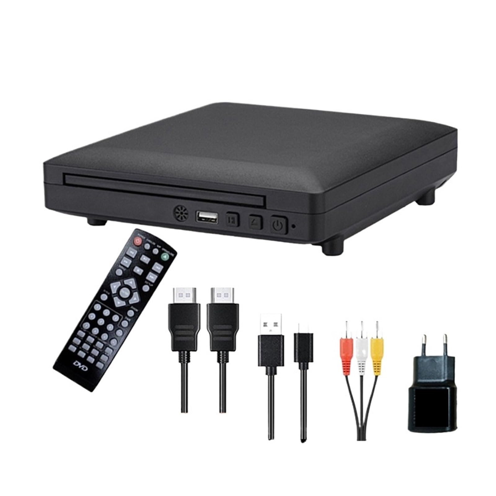 Reproductor de DVD, Reproductor de DVD doméstico 1080P Dispositivo Disco Alta definición HDMI Mini Reproductor CD VCD for Uso Familiar