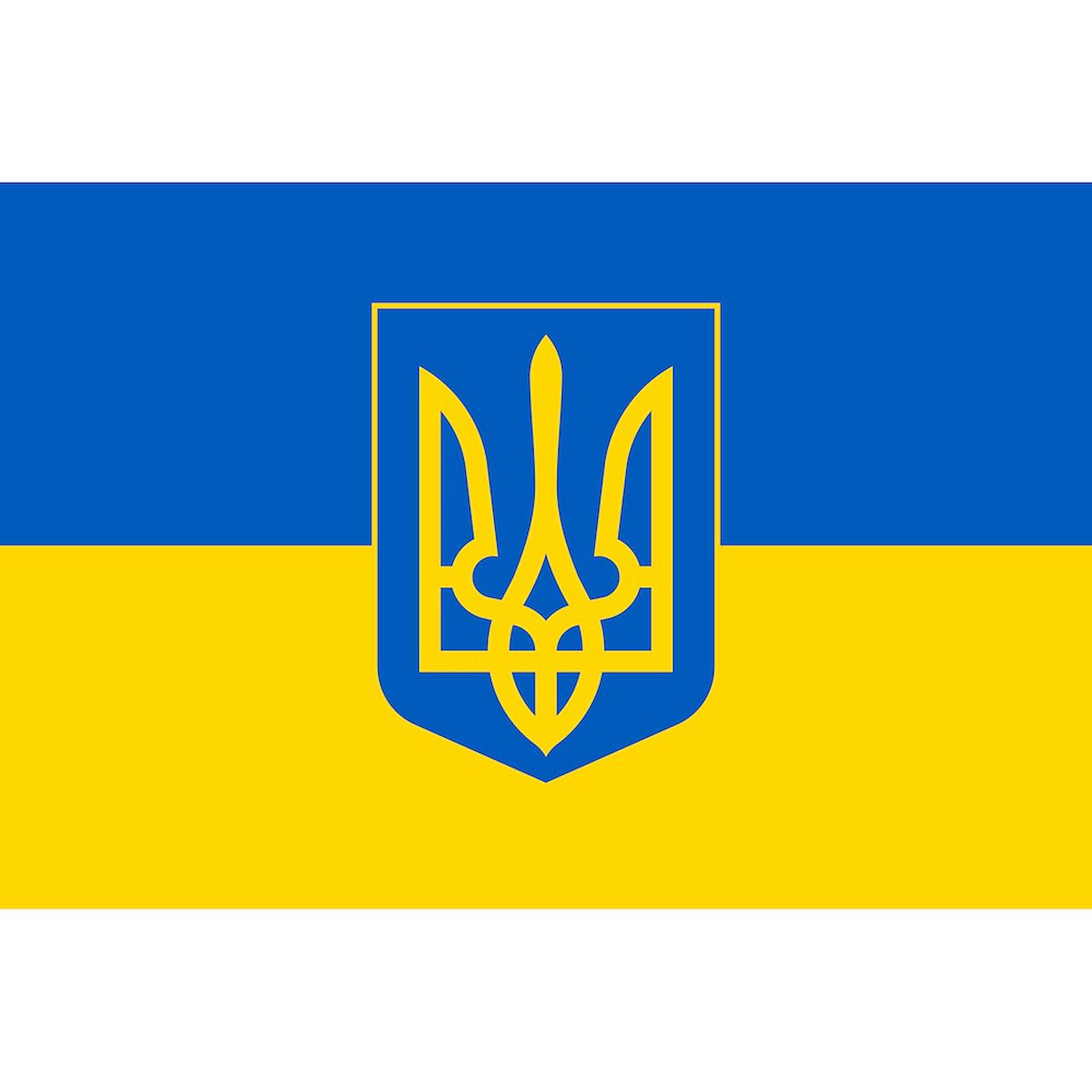 CafePress Ukrainian Flag Oval Car Bumper Sticker