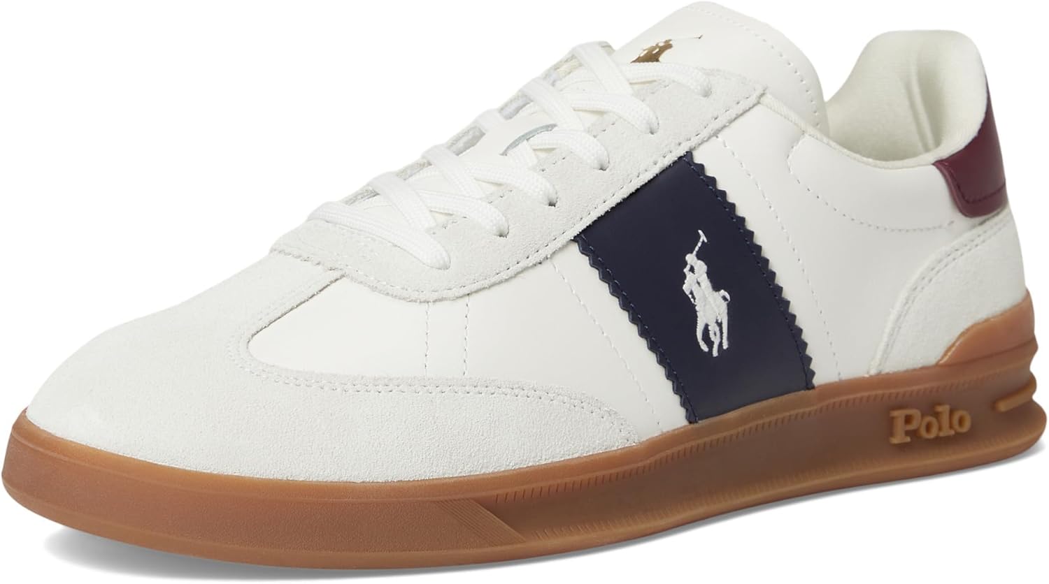 POLO RALPH LAUREN Men's Heritage Aera Leather-Suede Sneakers - Image 12