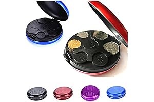 4 Pcs Coin Box Continental Euro Coin Holder Wallet Dispenser Case Container Purse Aluminum Holders