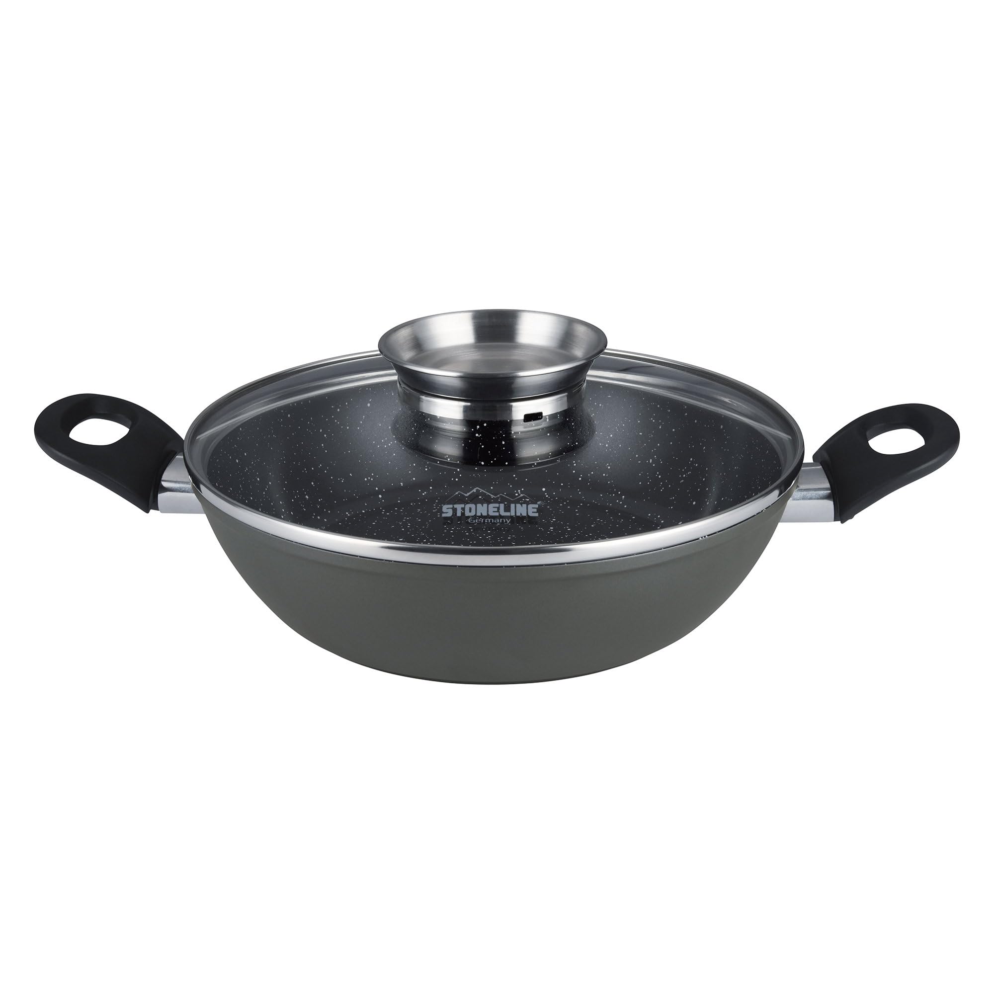 STONELINE Ceramic Poêle à Servir 24 cm, sauteuse bord haut, induction, antiadhésif