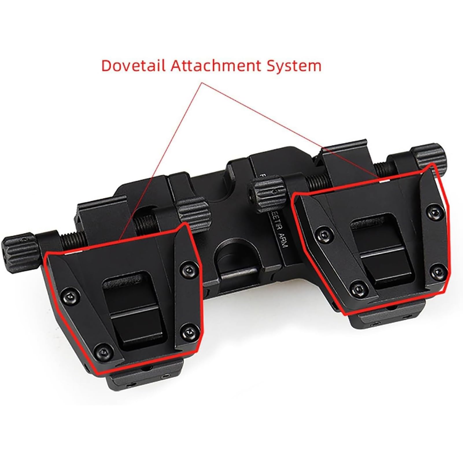 Binokular Bridge System NVG Mount ，Nachtsicht Brillen-Nachtsichtadapter ，Für PVS-14 Nachtsichtglasonokulare Monokular Oder Fernglas (schwarz, Gold)