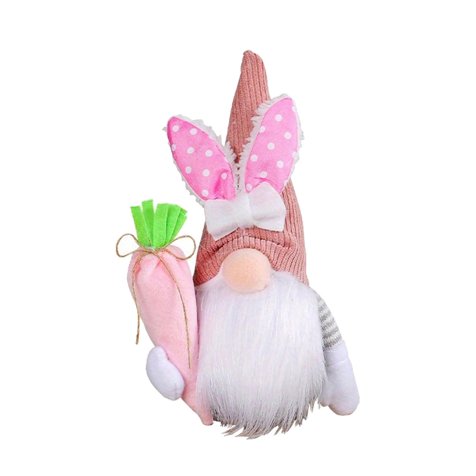 Buxuaaaa Faceless Doll Spring Easter Festival Party Home Decorations Kids Gift Favor Carrot Ornament Faceless Gnomes Statue Ornaments Gnomes Easter
