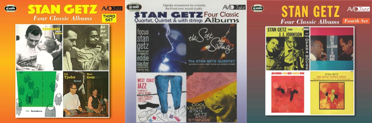 Stan Getz 6 12 Complete Classic Albums: Focus, Jazz Samba, West Coast Jazz, At The Opera House Stereo/Mono Diz and Getz, The Brothers & Many More