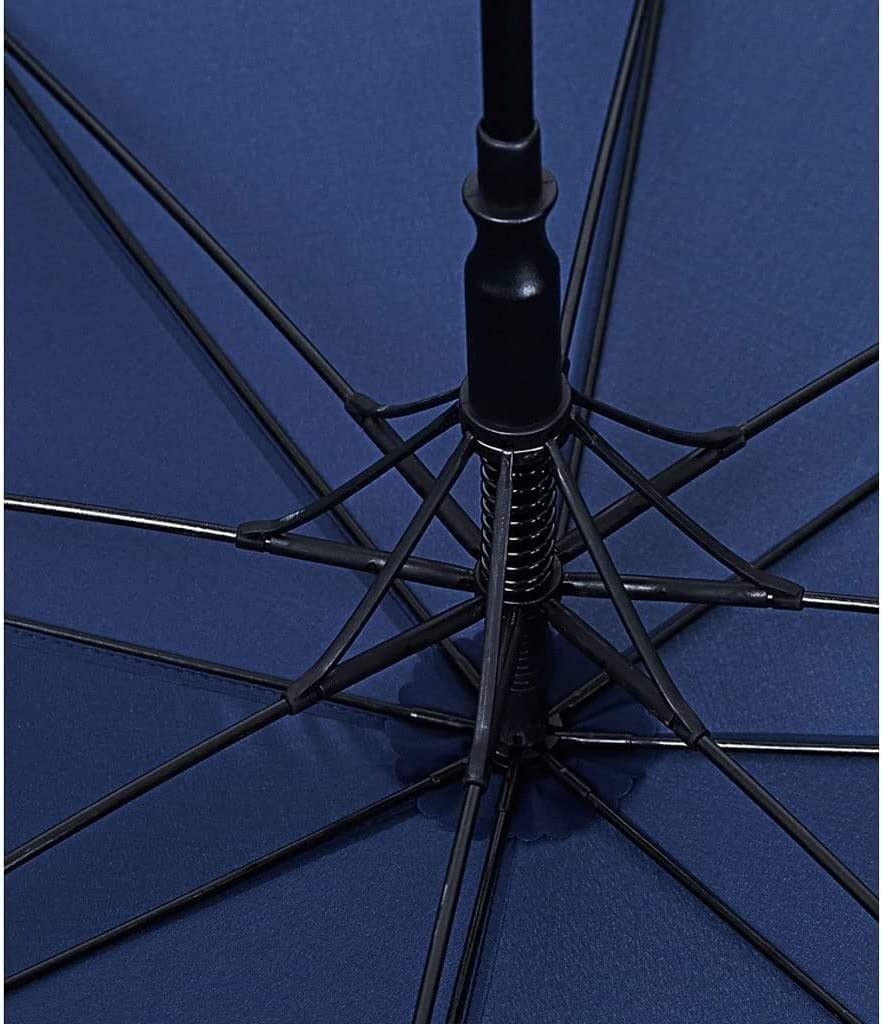 XYNSNDB Parapluie Coupe-Vent Fort Extra Large Bâton Parapluie Coupe-Vent Automatique Ouvert Auvent Ventilé Parapluie pour Femmes Hommes Voyage Affaires Parapluie imperméable (Color : Blue)