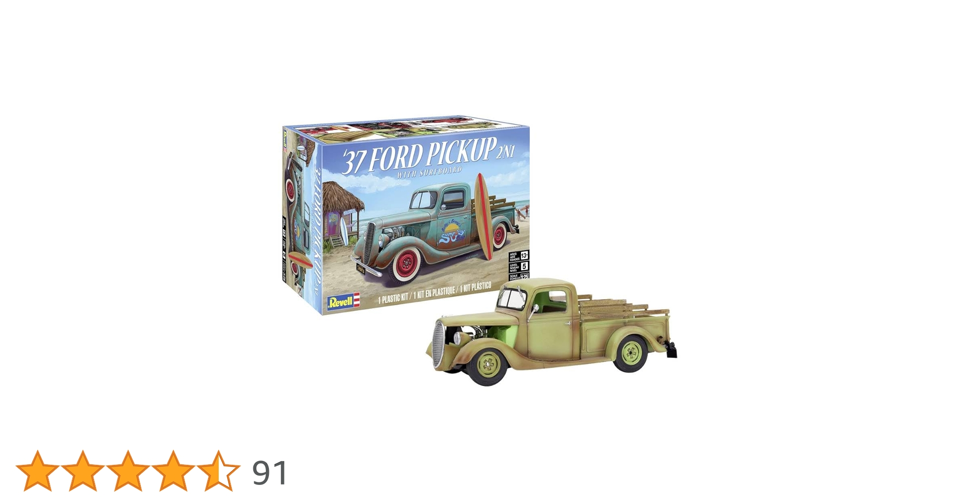 Amazon | アメリカレベル 1/25 37 フォード ピックアップ 2'N1