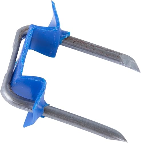 Vista 3 de Gardner Bender MSI-150 grapas metálicas eléctricas, azul, paquete de 100