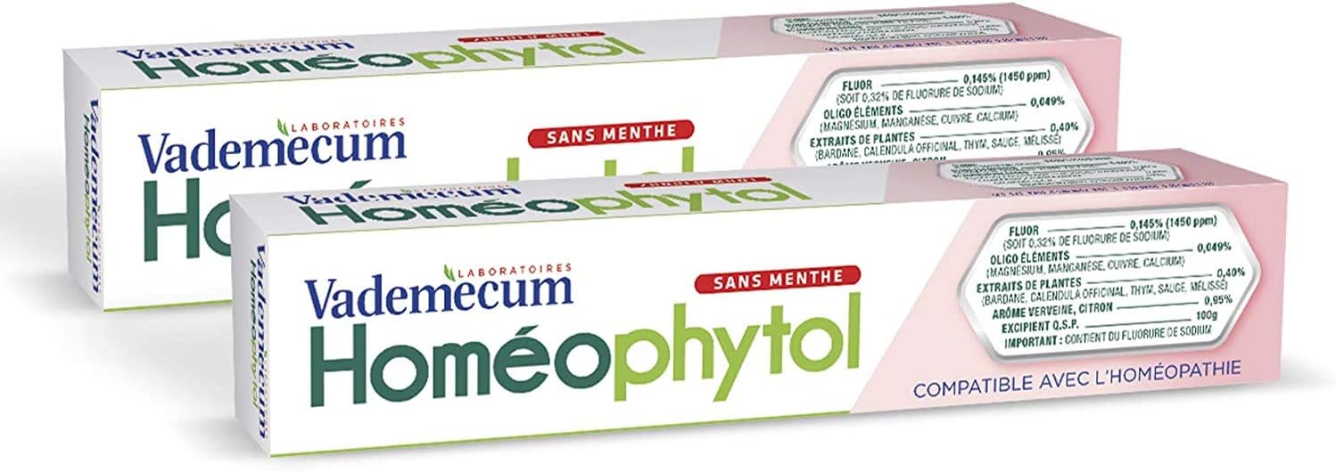 Vademécum – Toothpaste – Homéophytol – 75 ml – Pack of 2