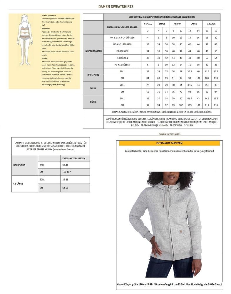 Carhartt Iconic Clarksburg Logo Sweatshirt mit Kapuze für Damen