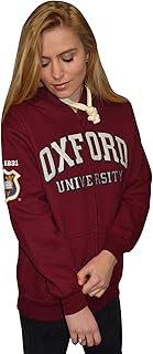 Oxford University Licensed Zipped Unisex Hooded Sweatshirt Maroon