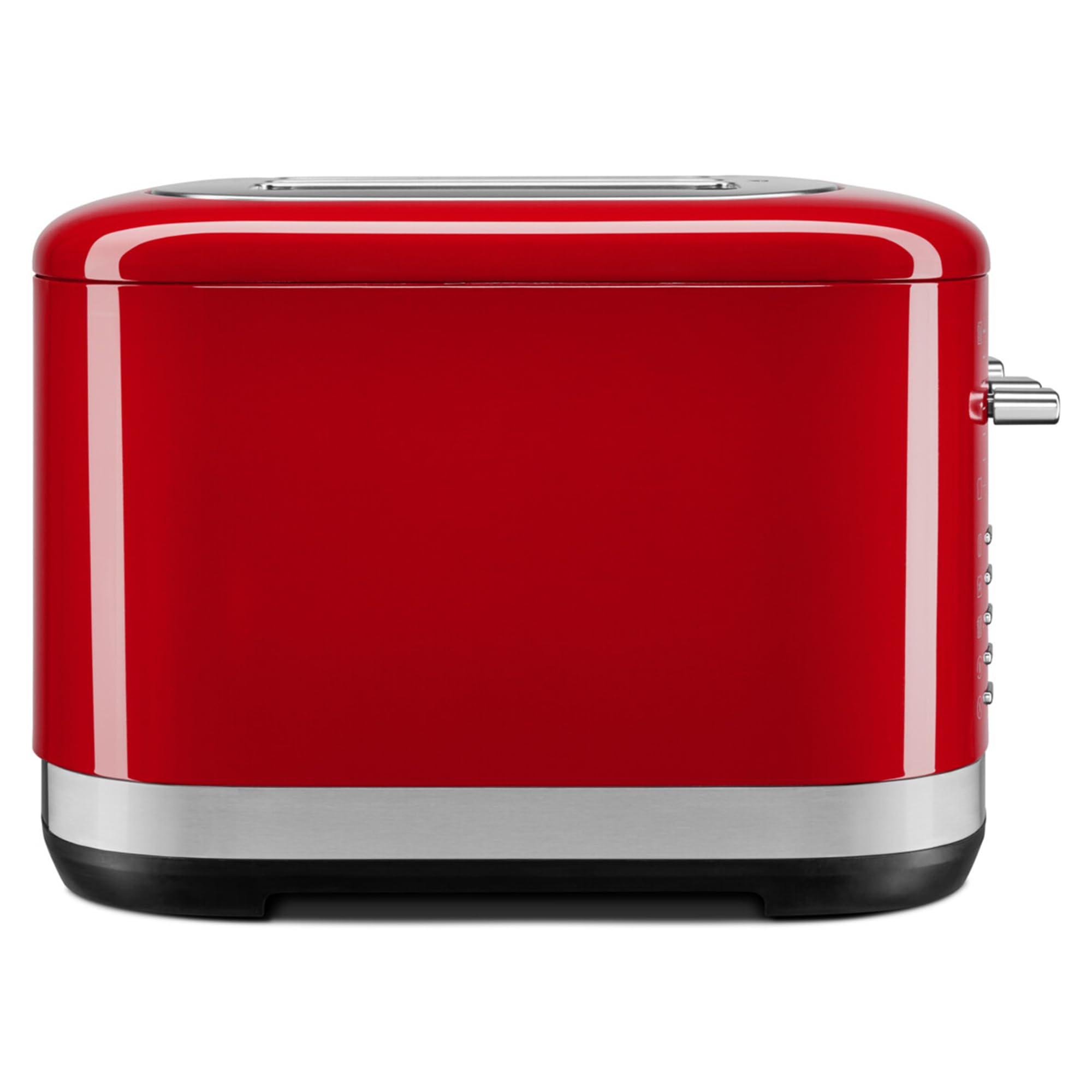 KitchenAid Tostadora 4 Rebanadas, Ranuras Extra Anchas, Controles Duales Independientes, 7 Niveles de Tostado, Funciones Bagel, Descongelar, Recalentar y Más Tiempo, Palanca Alta, Rojo Imperio