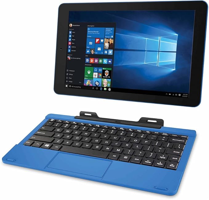 RCA Cambio 10.1" 2in1 Tablet 32GB Intel Quad Core Windows 10 Blue Touchscreen