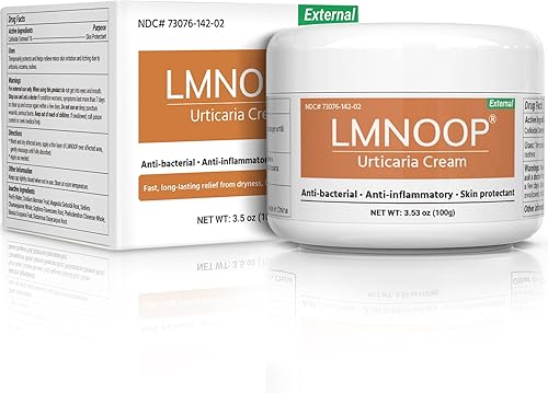 Crema Urticaria para el alivio de la urticaria - Tratamiento antipicazón de acción rápida para erupciones cutáneas, enrojecimiento, espinillas y