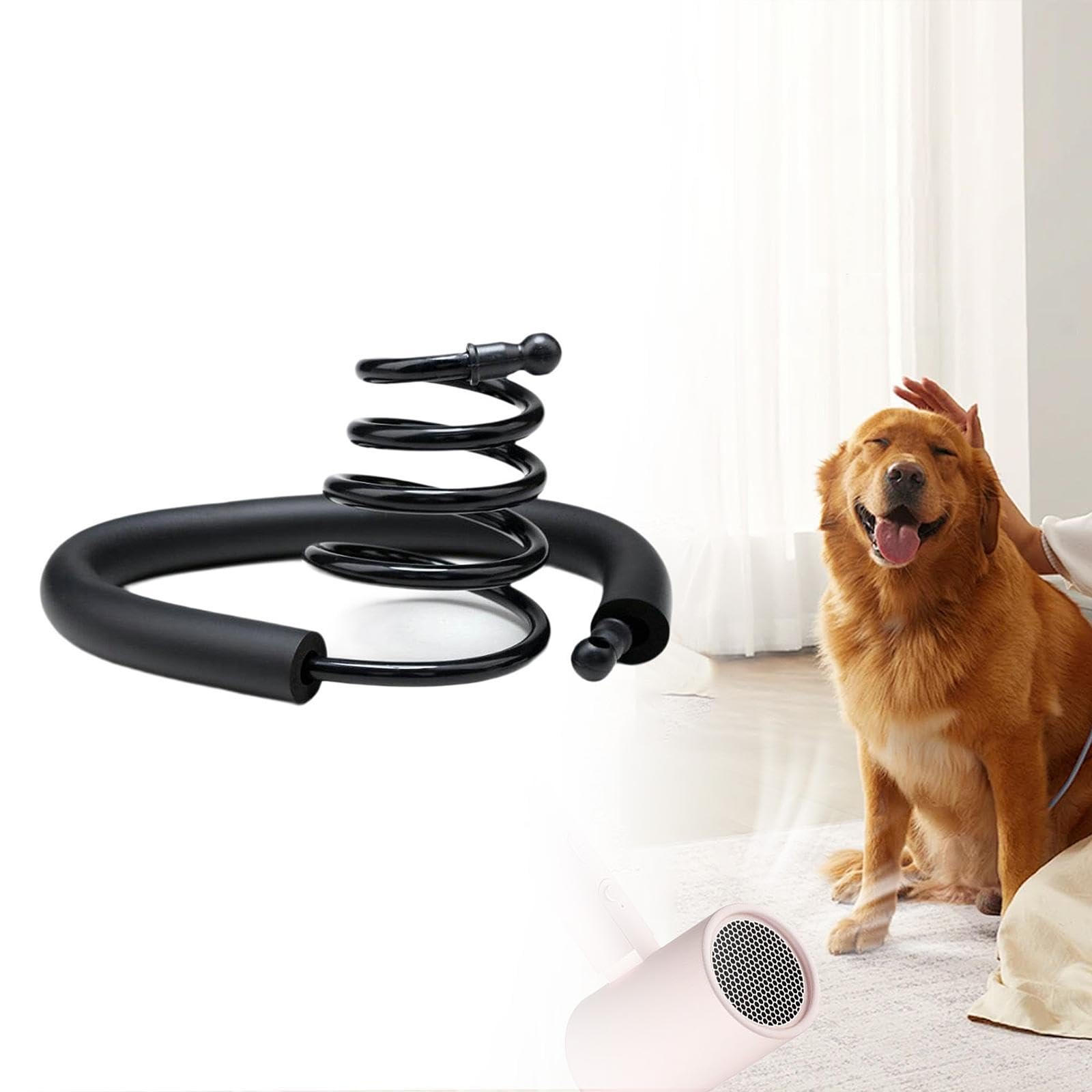 Colcolo Support de sèche-Cheveux de Poils de Chien Suspendus, Noir