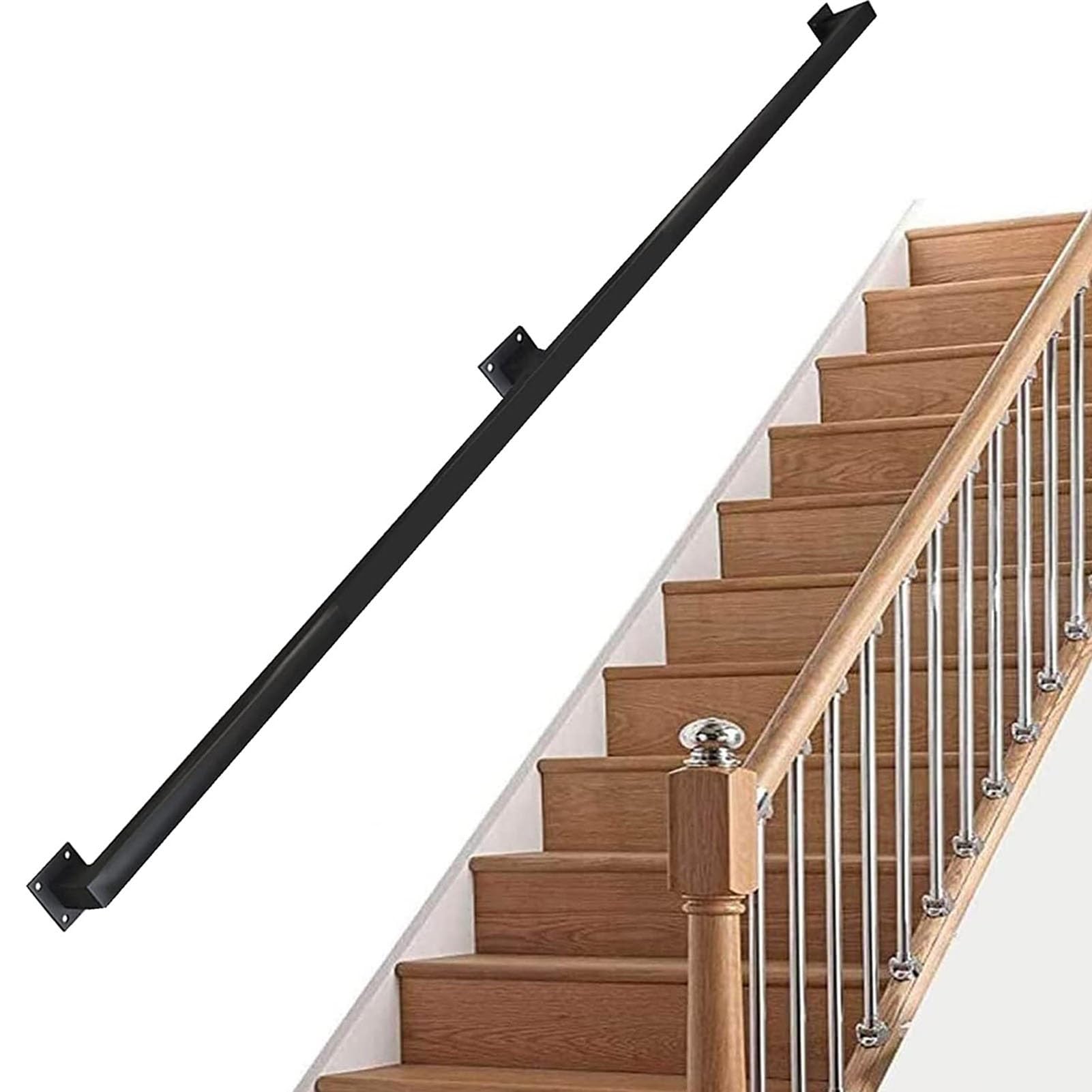 Rampe de sécurité industrielle pour marches d'escalier et terrasses extérieures