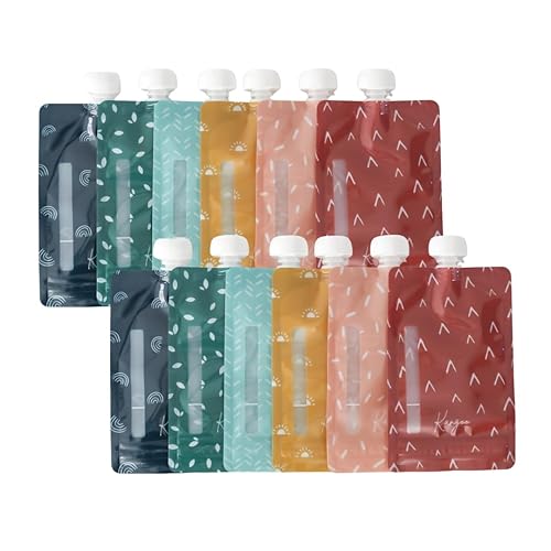 Bolsas reutilizables para alimentos para bebés Bolsas de almacenamiento para niños pequeños y niños Puré de manzana, batidos, yogur, puré