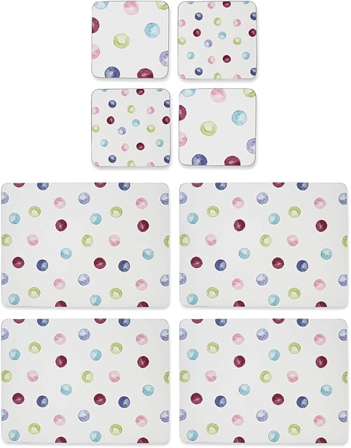 Cooksmart Spotty Dotty Placemats and Coasters