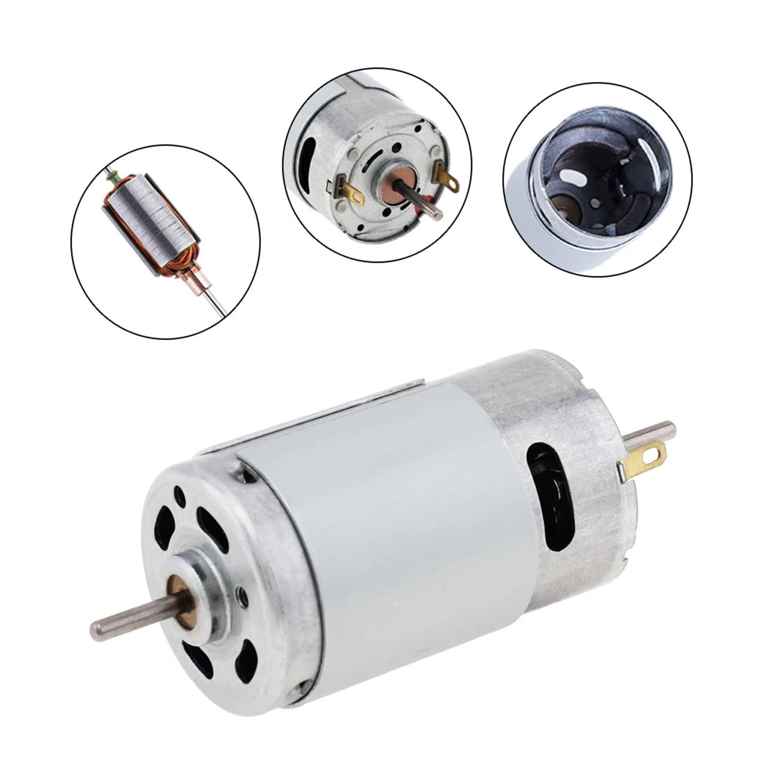 Motore CC 390 12V 22000 Giri/min ad Alta velocità e Coppia Elevata Mini Motore Adatto for Giocattoli Fai da Te/Piccoli elettrodomestici