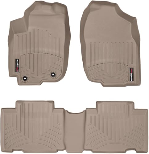 Vista 9 de WeatherTech Revestimientos de suelo personalizados para Toyota RAV4-1ª y 2ª fila (44510-1-2), negro