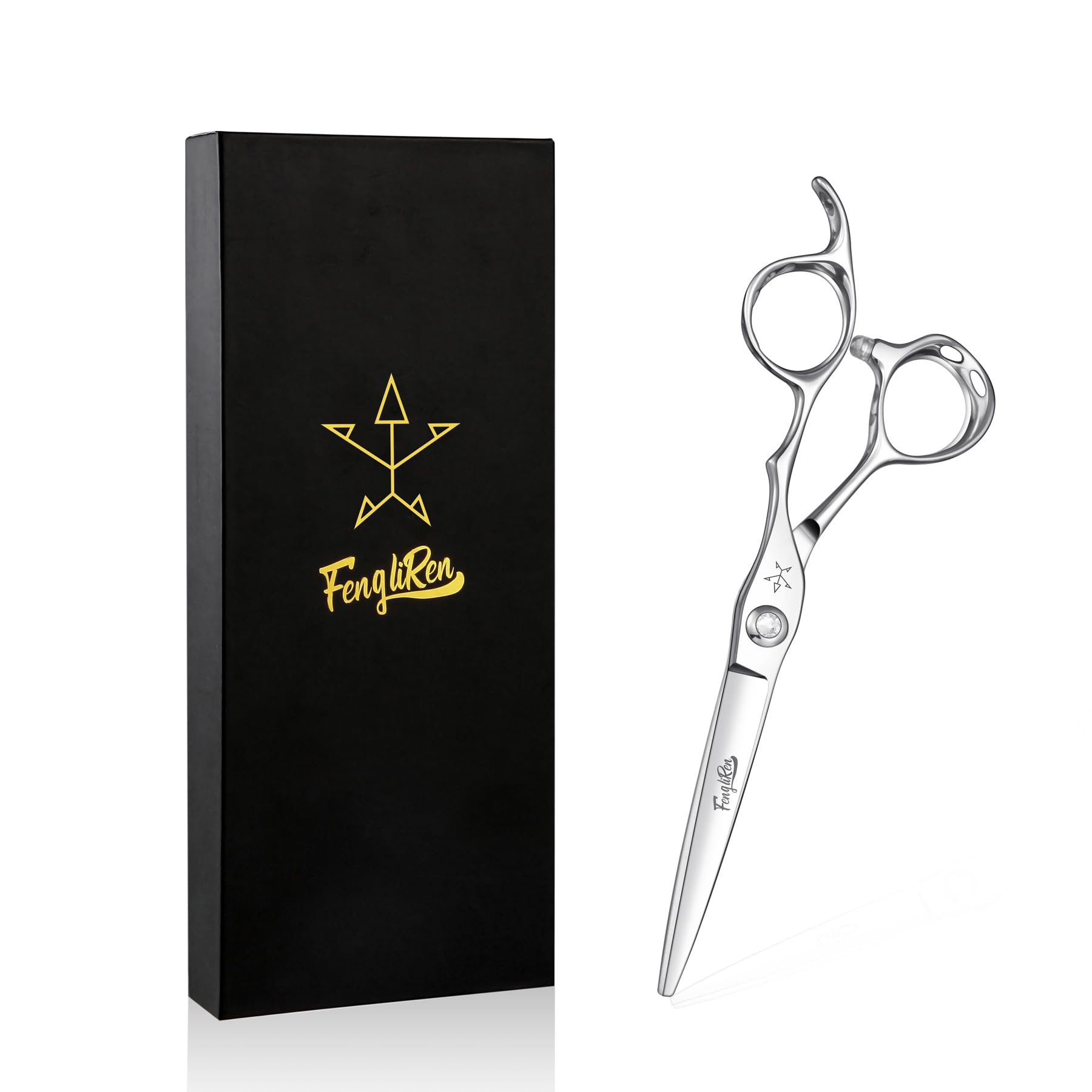 Tijeras de corte de pelo de peluquería profesional afiladas para el cabello, tijeras de corte de pelo de 5.8 pulgadas hechas de aleación de acero inoxidable avanzada para peluquería y uso