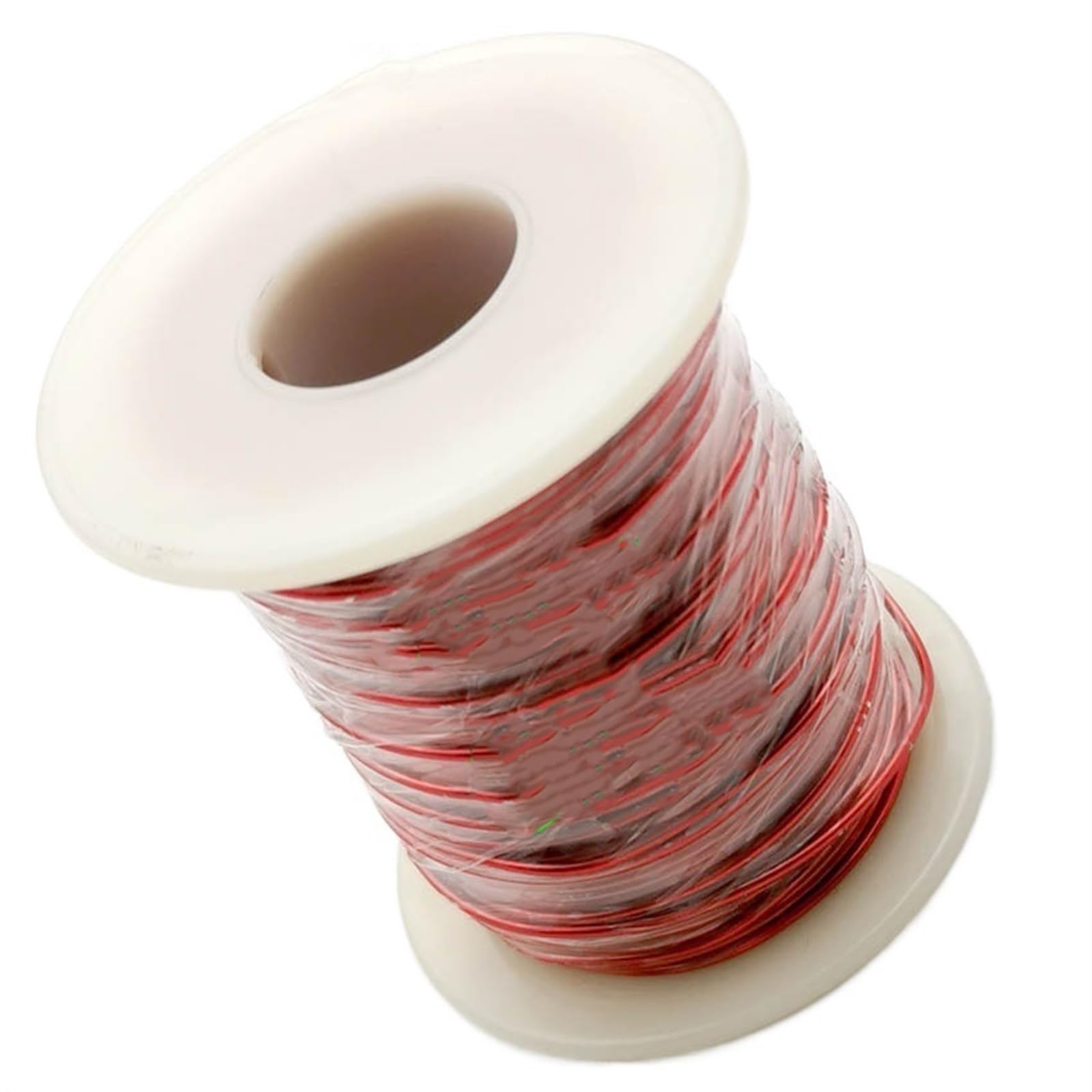 Outdoor Extension 0.2mm QA Enameled Copper Wire Magnetic Coil Winding Wire 300g Red Magnetic Wire for Making Electric Machine DIY Solar sheathed(0.2mm,Red)