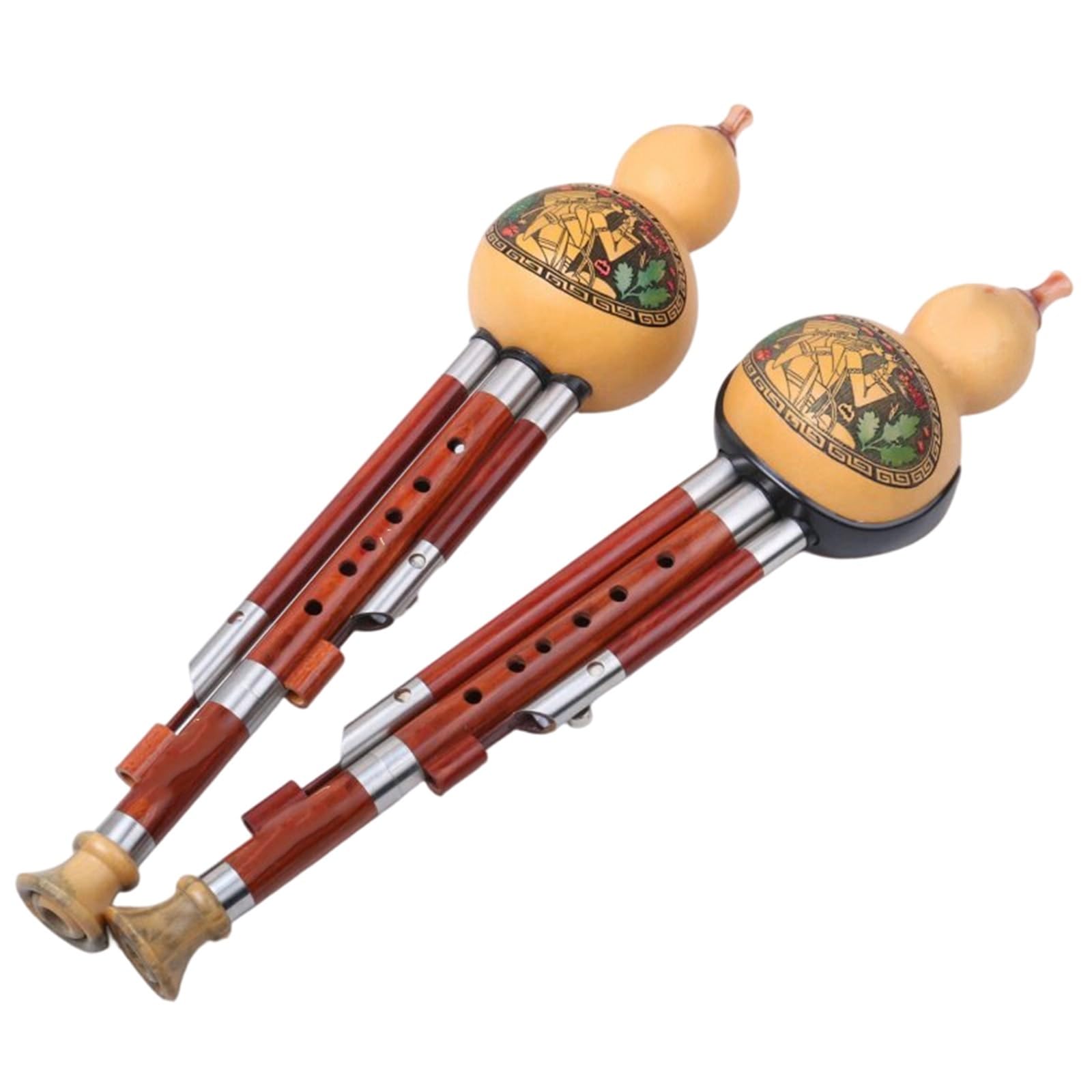 Anfänger Hulusi Flöte Aufführungstyp Redwood Instrumental Hulusi C B-Dur Moll D Traditionelles Musikinstrument(C major protective case)