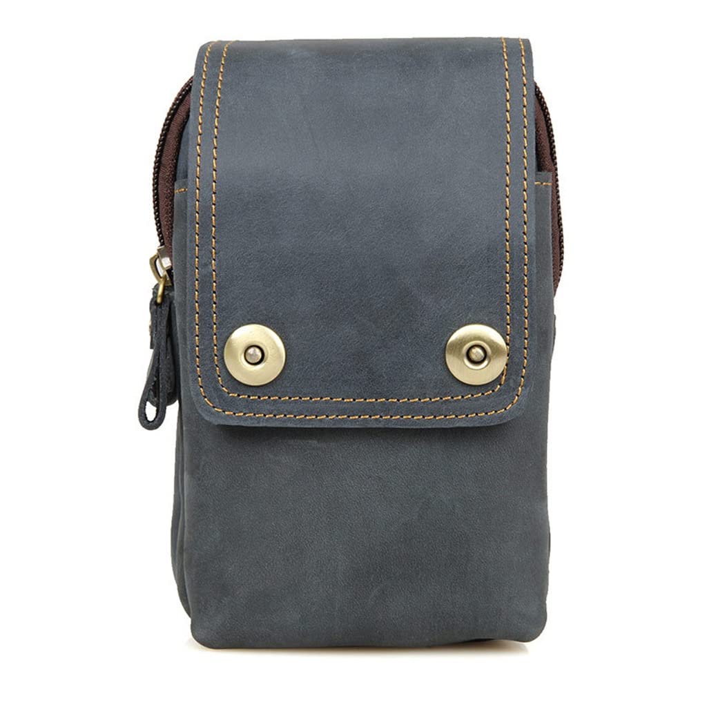 Sac de taille rétro en cuir pour protéger son téléphone portable au sport