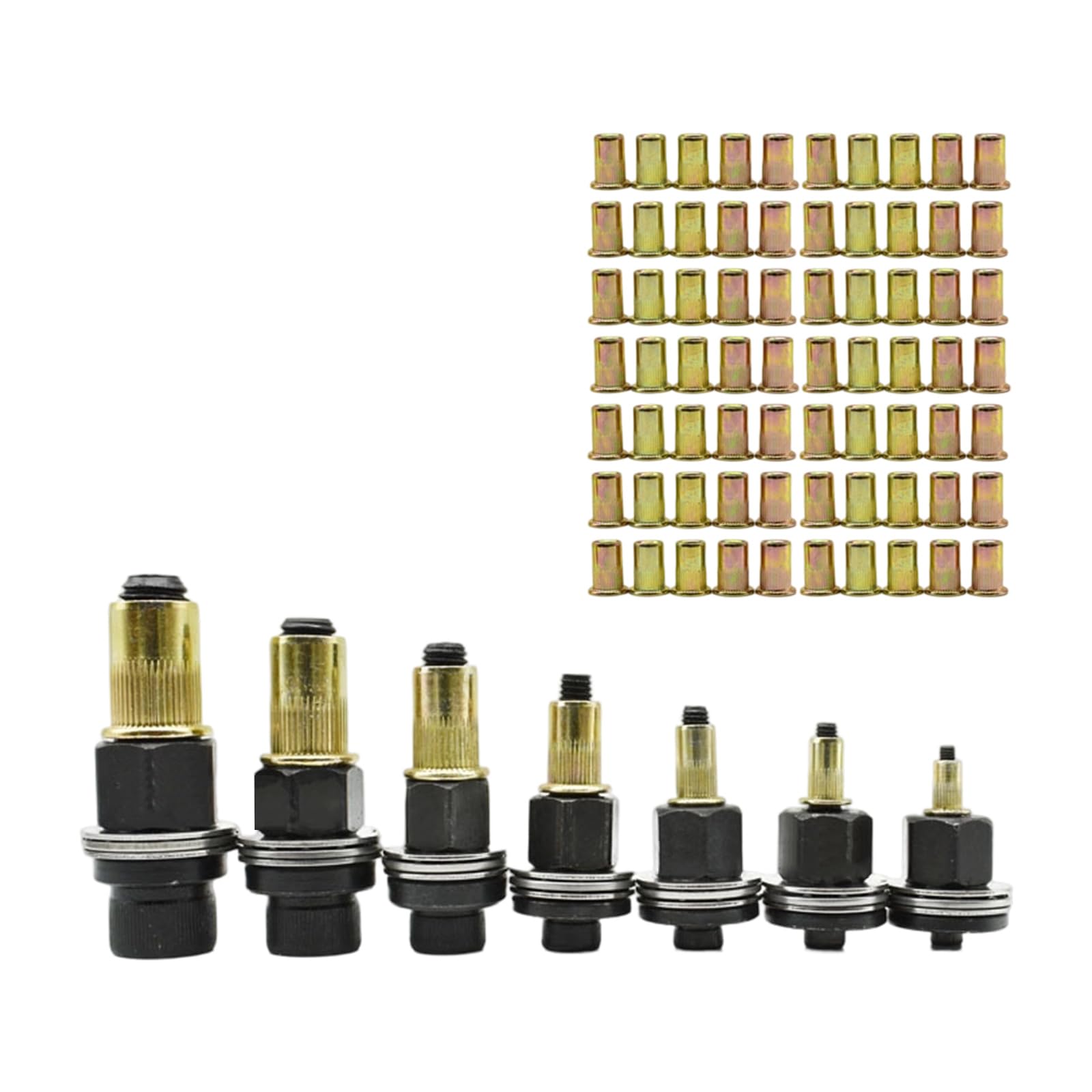 77pcs High Strength Carbon Steel Rivet Fasteners Set for Automotive Repair Furniture Assembly & Construction Projects Automotive Rivet Nut